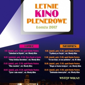 Plenerowe kino w Łomży (harmonogram seansów)