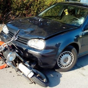 Wypadek w Czerwińskim. 3-letnie dziecko i motocyklista trafili do szpitala [ZDJĘCIA]
