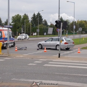 Ostrołęka: Potrącenie rowerzysty przy ulicy Witosa w Ostrołęce [AKTUALIZACJA]