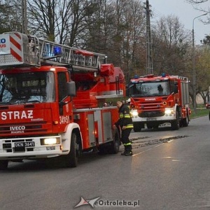 Pożar pieca gazowego w Olszewo-Borkach