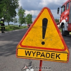 Wypadek na trasie Łomża-Zambrów: Sprawcą "kierowca na WO", jest poszukiwany