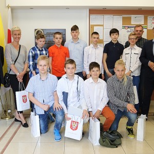 Młodzi medaliści z wizytą w ratuszu (zdjęcia)