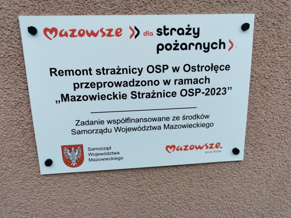 Mazowsze Wspiera Strażaków Ochotników Remont Strażnicy Osp W Ostrołęce ZdjĘcia 