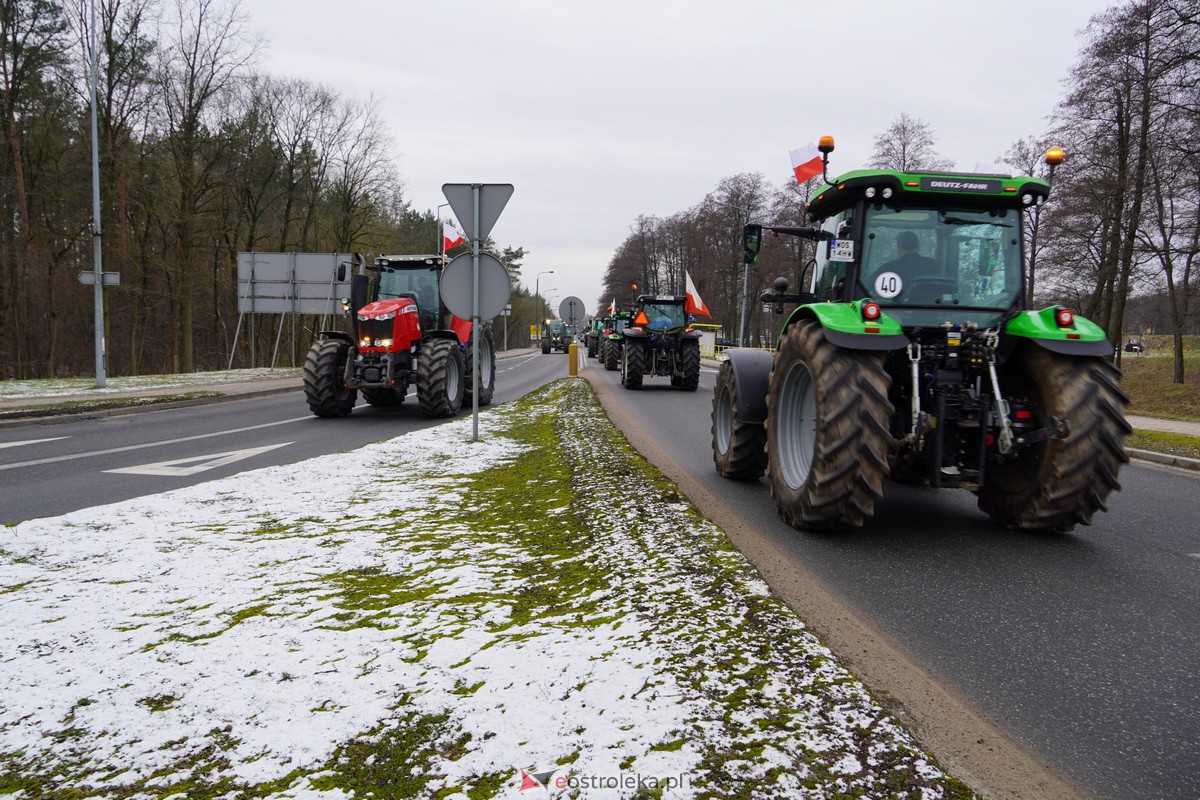 Protest Rolników Także W Ostrołęce Ciągniki Na Ulicach [wideo ZdjĘcia]