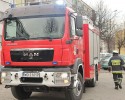 Ostrołęka: Trzy zastępy straży pożarnej interweniowały przy kolizji z udziałem dostawcy z kebabem