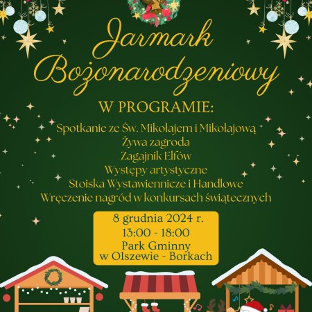 Magiczny Jarmark Bożonarodzeniowy w Olszewie-Borkach – już 8 grudnia!