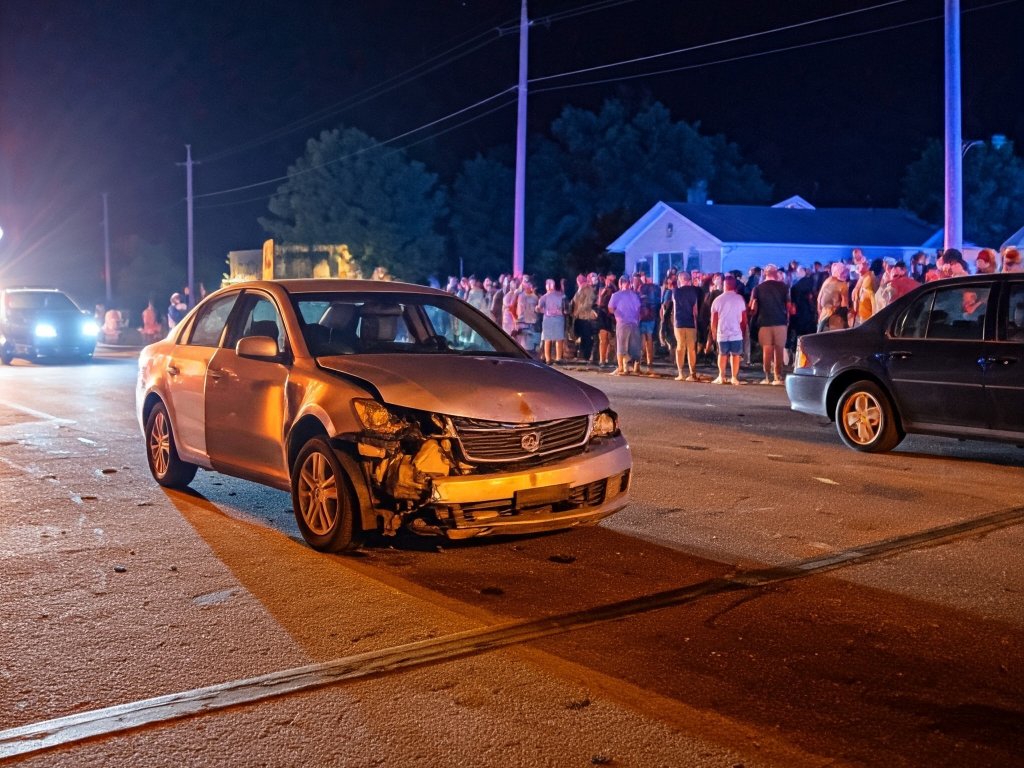 Wypadek w Łysych: Audi wjechało w słup