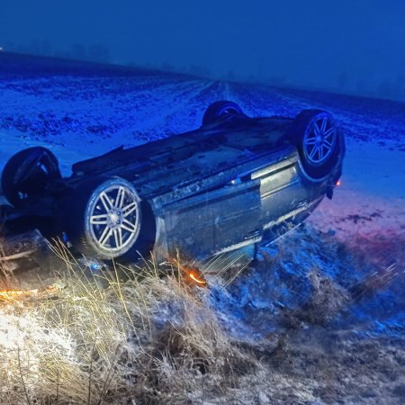 Wypadek na lokalnej drodze w Goworówku [ZDJĘCIA]