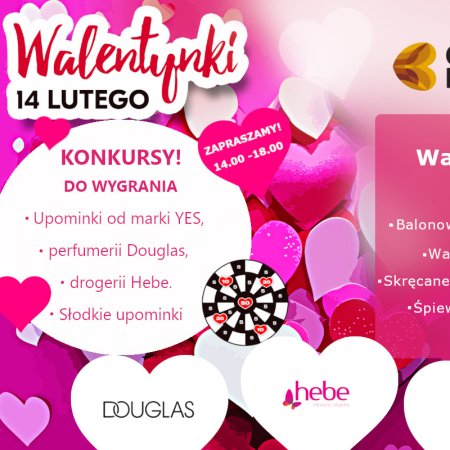 Walentynki w Galerii Bursztynowej z nagrodami od YES, Hebe i Douglas!