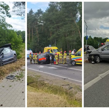 Zderzenie trzech aut. Ranne cztery osoby